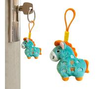 Year Of The Horse Plush Toy Keychain, Cultural Symbol Integration, 12x12x4cm, Keychain, Backpack Decoration, Soft And Comfortable, For Christmas New Year Spring Festival Birthday