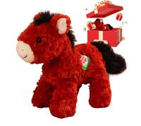 Year of the Horse Plush Toy, Soft Cuddly Toys, Spring Festival Plush Toy, for Children, Teenagers, Adults, Collectors, Bedroom, Children's Room, Car, Sofa, Bed, Playtime, Bedtime, Birthday
