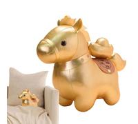 Year of the Horse Plush Toy - Soft Fabric Design Zodiac Animal Figurine Collectors Display Piece Decorative Lucky Plush Ornament | for Room St