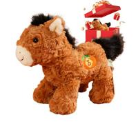 Year of the Horse Stuffed Animal,Plush Accompanying Doll | New Year Mascot Doll - for Kids Teens Adults Collectors Living Room Study Car Sofa Bed Nursery Travel Birthday Holiday Playtime Bedtime