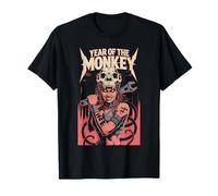 Year of the Monkey Chaos Tech Rebel Wrench Skull Wild Energy T-Shirt