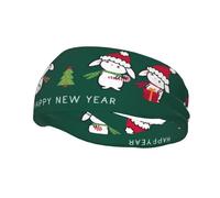 Year Of The Rabbit Happy Chinese New Year 2023 Headbands Sports Sweatband Athletic Exercise Bands Turban Hair Head For Men Women Yoga Fitness
