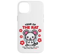 Year of the Rat 2020 Happy Chinese Zodiac New Year Kawaii Case for iPhone 14 Plus