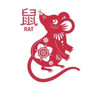 Year Of The Rat Women's T-Shirt - White - M - White