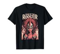 Year of the Rooster Warrior Fire Feathers Pride Claws Streng T-Shirt