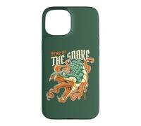 Year of the Snake Chinese Zodiac Kanji Fire Serpent Green Case for iPhone 15