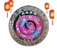 Year of the Snake Gold Coin, Year of the Snake Gold Coin - Small Souvenir Coin to Collect, Challenge Coin | Compact Decorative Lucky Coin, Collectible Coin and Comm Coin