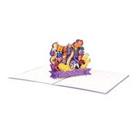 Year Of The Snake Greeting Card - Happy New Year Pop-up Cards, 2025 Year Of The Snake Greeting Card | Handmade Blessing Paper Sculptures, Augur Card