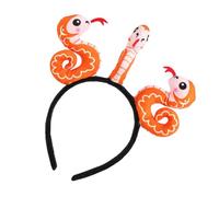 Year of the Snake Headband,Chinese New Year Snake Headband, Cute Headbands with 3 Cartoon Snakes, Animal Face Wash Headband, Head Accessories for Women