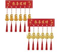 Year Of The Snake Ornaments, Snake Pendants Hangings Tassels Decor, Lunar New Year Pendant Lucky Charm Ornament 2025 For Car And Home Bonsai Decoration During The Spring Festival