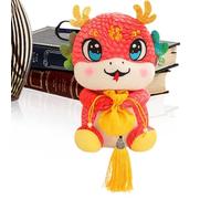 Year of the Snake Plush Animal Snake | 11 Inch Cartoon Snake Plush Chinese Style Faux Snakes Decorative Cushions for Sofa Plush Animals of the Year Read