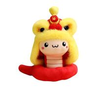 Year of the Snake Plush Soft Cartoon Good Luck Plush Toy - Chinese Plush Doll, Remembrance Year of the Chinese Snake, Comfortable Bedroom Decor