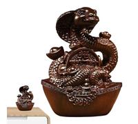Year of the Snake Statue, Chinese New Year Snake Figurine - Traditional Chinese Snake Figurine | Good Meaning Chinese New Year Decorations for Study, Bedroom, Living Room
