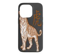 Year Of The Tiger Laohu Chinese Character In Orange Case for iPhone 13 Pro