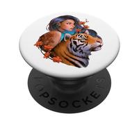 Year of the Water Tiger Mystical Woman Power Feminine Energy PopSockets Adhesive PopGrip