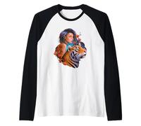 Year of the Water Tiger Mystical Woman Power Feminine Energy Raglan Baseball Tee