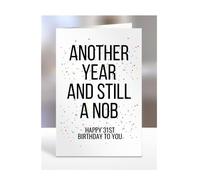 Year Older Nob, Mens 31ST Birthday Card Gifts for Women, Men, Presents for him, her, Christmas Present from Family and Friends, Funny Memory, A5-155_15