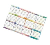 Year Planner 2026 - Magnetic Dry Wipe Table Large Writeable Planning Display, Twelve-Month Overview Grid | Academic Corporate Household Management for Teachers, Executives