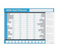 Year Planner A3 Wall planner 2026 UK Annual calendar 2026 13 months to View for Home Office Work School with Papa prints