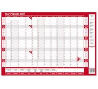 Year Planner Vertical Unmounted 2027 | January to December Annual Wall Planner | Full Year Calendar for Office, Home & Business Planning | Includes Pen & Sticker Sheet