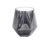 YEARLY Diamond Shaped Glass Stemless Wine Glasses Cup 11 OZ Clear Whiskey Cup Reusable Snifters Tumbler Tilting Cocktail Drinkware-D 330ml