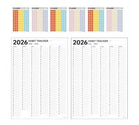 Yearly Habit Tracker | Tools to Improve Productivity & Motivation | Weekly Daily Habit Tracker & 12 Month Goal Planner | For Women Men Kids F