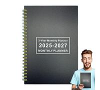 Yearly Planner 2025-2027 - Academic Planner | Calendar Datebook Notebook Organizer for Planning Scheduling Managing Tasks Meetings Goals