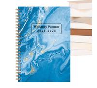 Yearly Planner 2026-2028 - Master Your Long-Term Goals, 3-Year Monthly Calendar Journal, High-Opacity Paper Profile + Reinforced Spiral Shroud, Lay-Flat Design Guard for College & Workplace