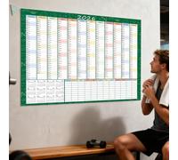 Yearly Wall Calendar | Planner For Tracking And Schedule Control | Yearly Wall Calendar For 12 Months Of The Year | For Living Room Bedroom Residence Apartment Students Adults