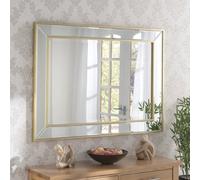 Yearn Angled Wall Mirror Brass 77X105Cm