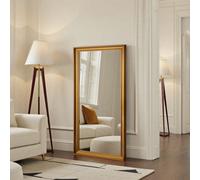 Yearn Beaded Classic Full Length Gold Framed Bevelled Wall Mirror