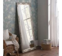 Yearn Carved Full Length Mirror Silver 163X74Cm