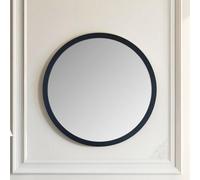 Yearn Contemporary Round Wall Mirror Black 102Cm