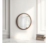 Yearn Contemporary Round Wall Mirror Bronze 40Cm