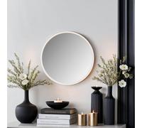 Yearn Contemporary Round Wall Mirror White 40Cm
