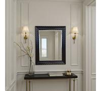 Yearn Diamont Framed Black Bevelled Mirror