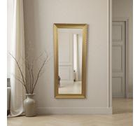 Yearn Diamont Tall Framed Gold Bevelled Mirror