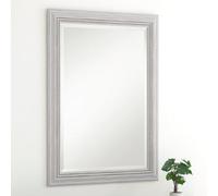Yearn Distressed White Framed Wall Mirror 76X61Cm