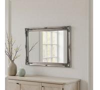 Yearn French Style Carved Mirror Silver 116X90Cm