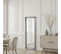 Yearn Mirrors French Style Carved Tall Mirror Silver, Silver