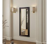 Yearn Georgian Tall Black Gold Bevelled Mirror