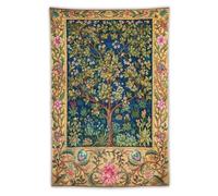 Yearn Jear William Morris Tree of Life Tapestry Wall Hanging,Medieval Classic Vintage Flowers Pattern Modern Wall Art Decor,Retro Floral Home Decoration for Bedroom Living Room Dorm W40 x 60H Inch