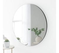Yearn Mirrors Yearn Minimal Round Mirror Black 70cm Diameter, Black