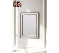 Yearn Mirrors Angled Wall Mirror Brass 69.5x95cm in Metallic Gold | Size: 69.5x95 cm Yearn Mirrors Metallic Gold 69.5x95 cm