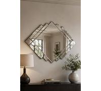 Yearn Mirrors Art Deco 1930's Inspired Bevelled Wall Mirror In Clear Clear