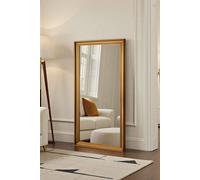 Yearn Mirrors Beaded Classic Full Length Gold Framed Bevelled Wall Mirror Yearn Mirrors Gold