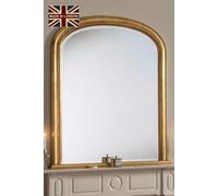 Yearn Mirrors Beaded Overmantle mirror 112(w)x127cm(h) Gold Yearn Mirrors Gold