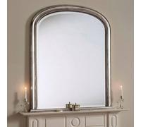 Yearn Mirrors Beaded Overmantle Mirror 112(W)X127Cm(H) Silver Silver