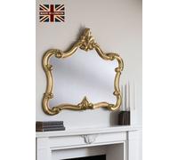 Yearn Mirrors Carved Classic Landscape Mirror Gold Yearn Mirrors Gold