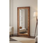 Yearn Mirrors Carved Framed Bevelled Full Length Mirror Gold 169X77Cm Gold